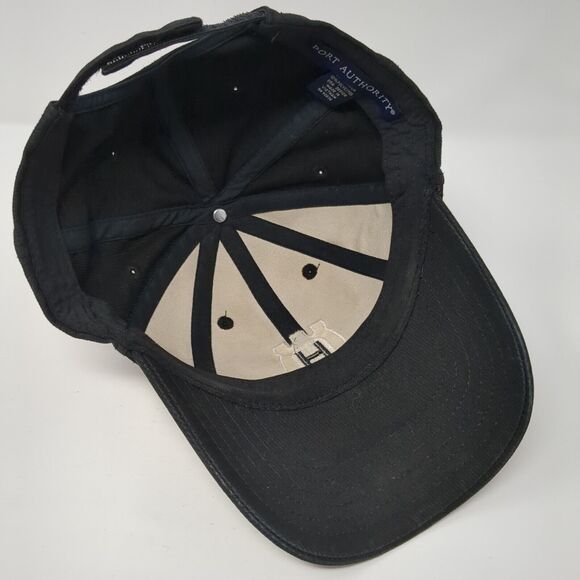 Husqvarna Strapback Hat Black One Size Adjustable Embroidered Port Authority - Picture 6 of 8